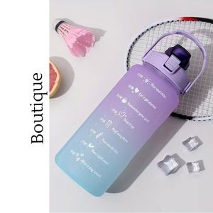 64oz Motivational Water Bottle- Gradient Purple